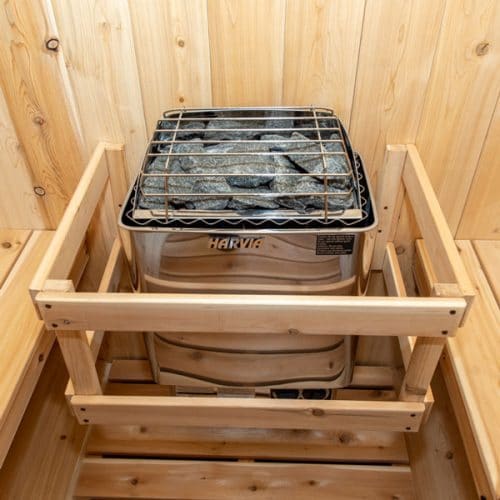 Dundalk Leisurecraft Canadian Timber Serenity Barrel Sauna with Porch