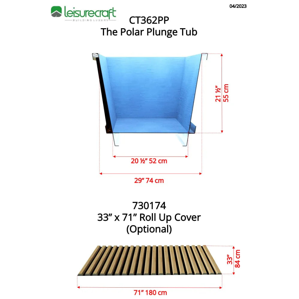 Dundalk Leisurecraft Canadian Timber The Polar Plunge Tub CT362PP