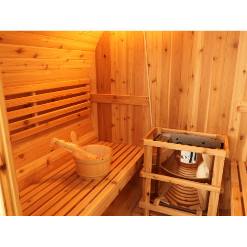 SunRay Aurora 2-4 Person Traditional Barrel Sauna
