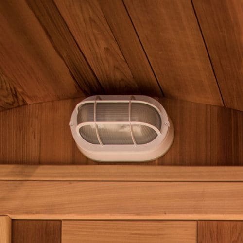 Dundalk Leisurecraft Canadian Timber Serenity Barrel Sauna with Porch
