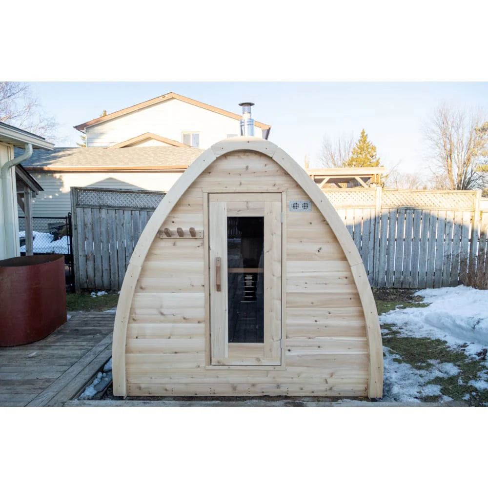 Dundalk Leisurecraft Canadian Timber MiniPod Traditional Outdoor Sauna