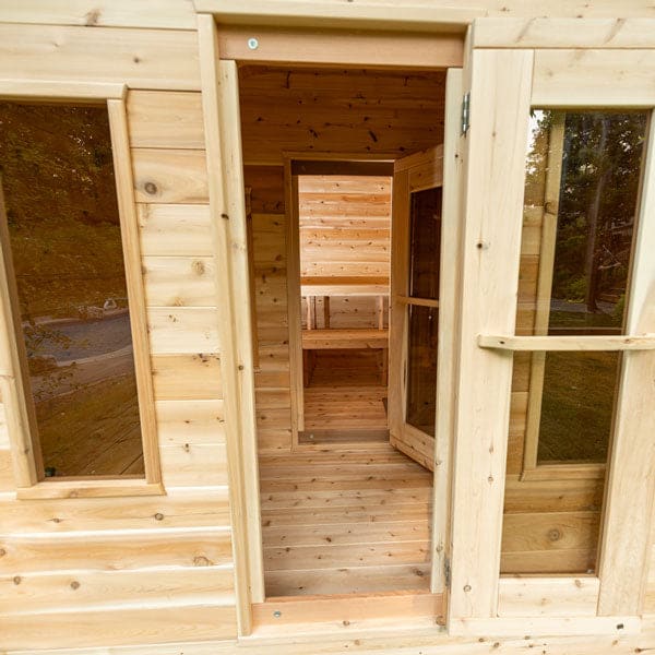 Dundalk Leisurecraft Canadian Timber Georgian Cabin Sauna + Changeroom