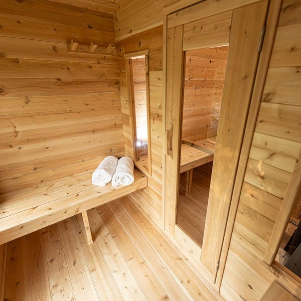 Dundalk Leisurecraft Canadian Timber Georgian Cabin Sauna + Changeroom