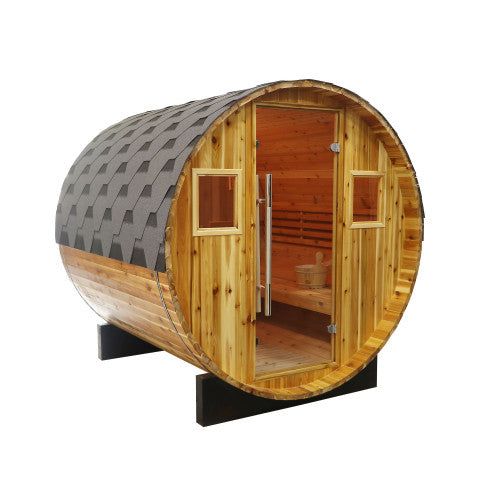 SunRay Aurora 2-4 Person Traditional Barrel Sauna