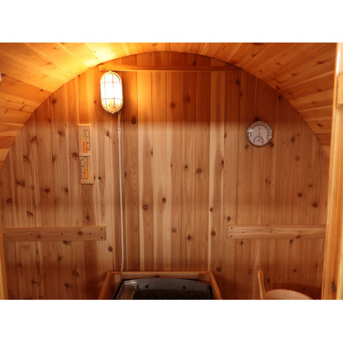 SunRay Aurora 2-4 Person Traditional Barrel Sauna