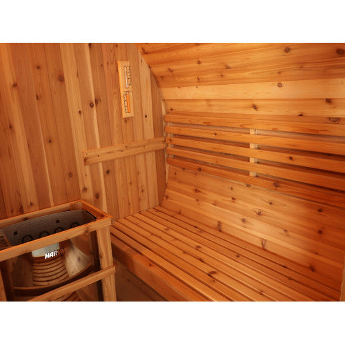 SunRay Aurora 2-4 Person Traditional Barrel Sauna