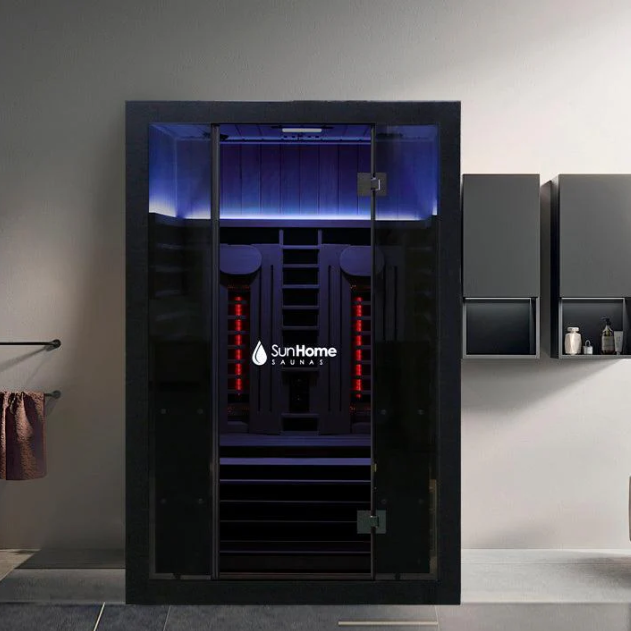 Sun Home Eclipse™ 2-Person Red Light & Infrared Sauna