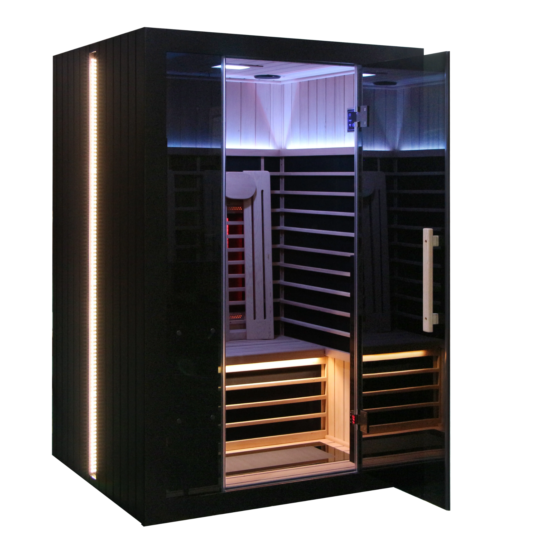 Sun Home Eclipse™ 2-Person Red Light & Infrared Sauna