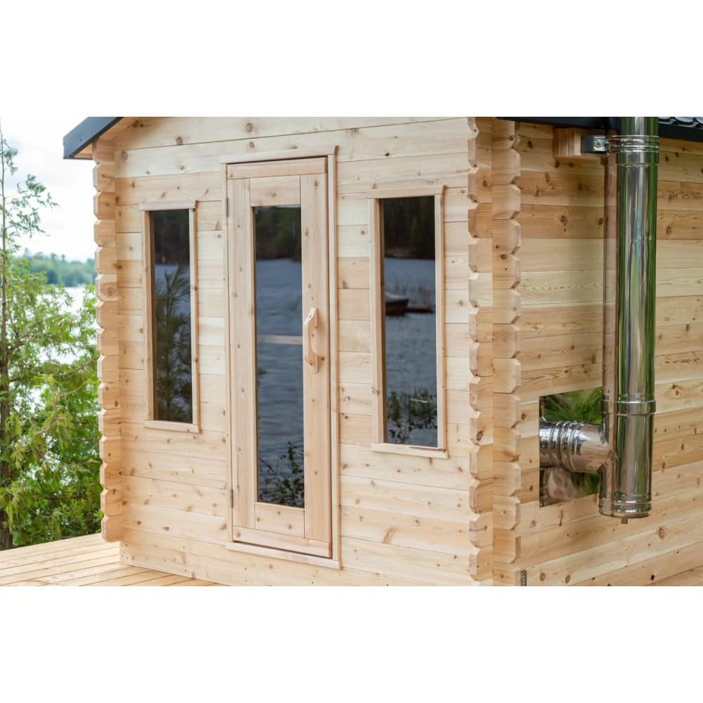 Dundalk Leisurecraft Canadian Timber Georgian Outdoor Cabin Sauna