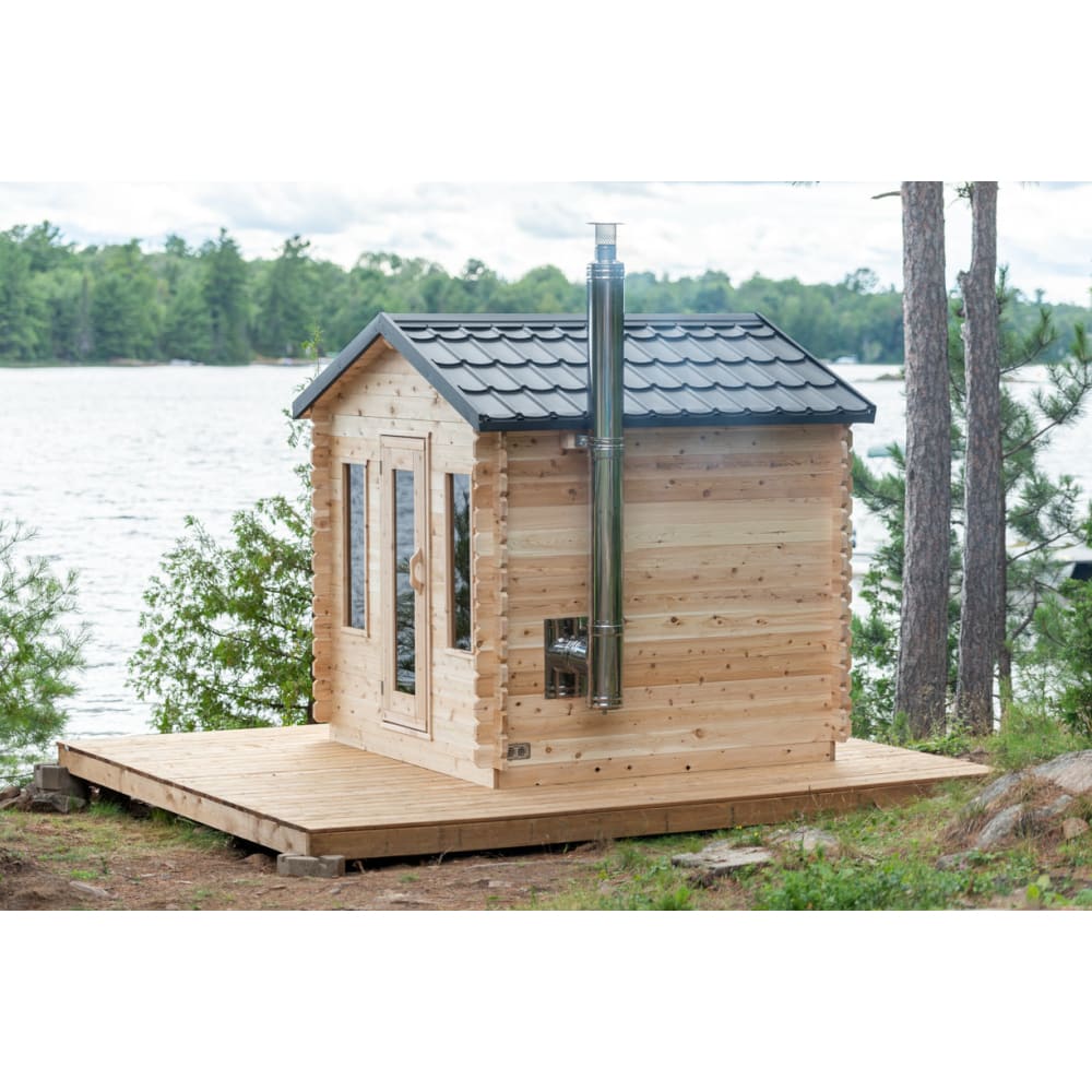 Dundalk Leisurecraft Canadian Timber Georgian Outdoor Cabin Sauna