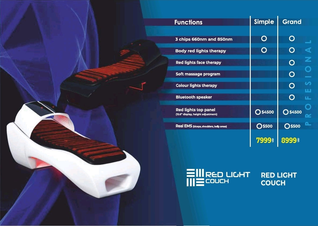 Vacuactivus InfraCouch Red Light Therapy Bed