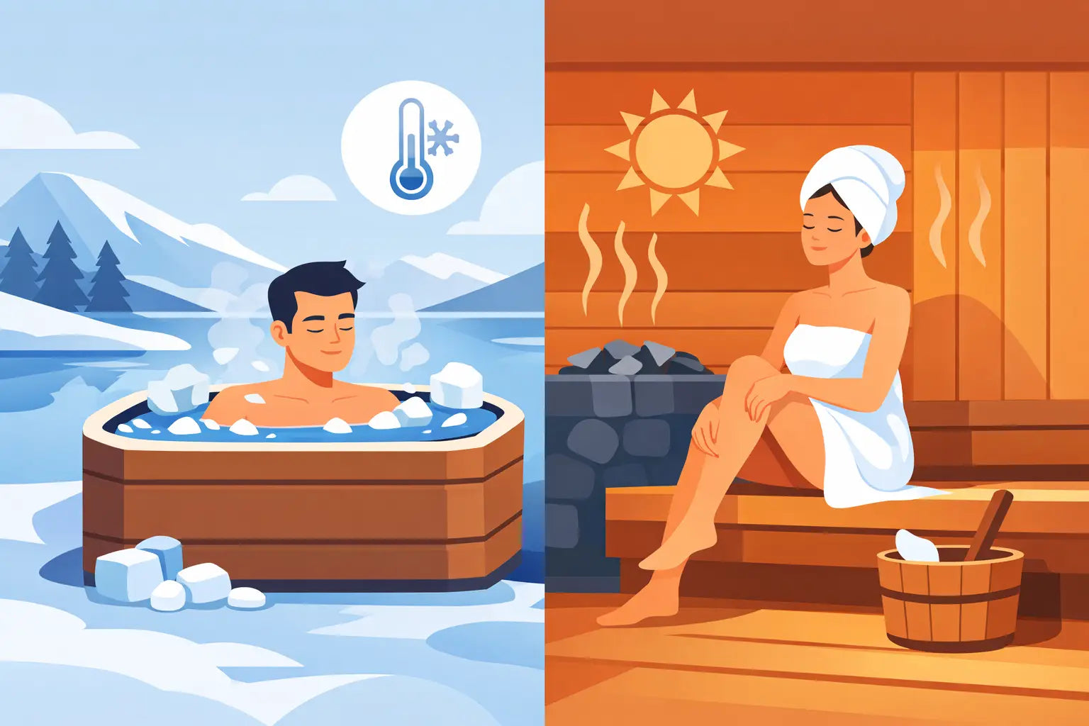 Cold Plunge and Sauna Contrast Therapy