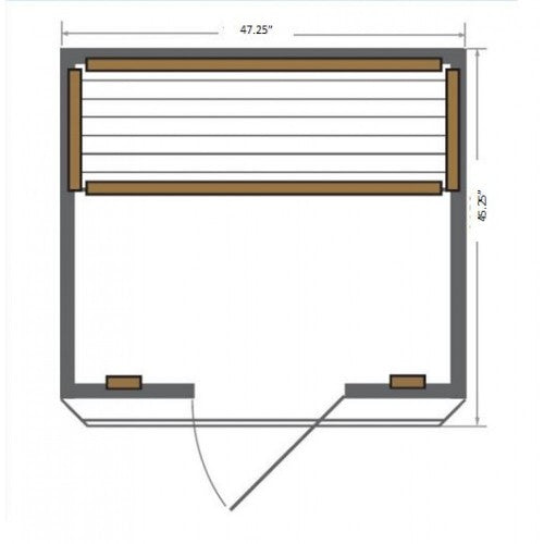 SunRay Sierra 2-Person Infrared Cedar Sauna
