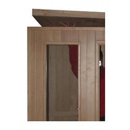 SunRay Eagle 2 Person Outdoor Traditional Wet/Dry Sauna with Harvia Heater