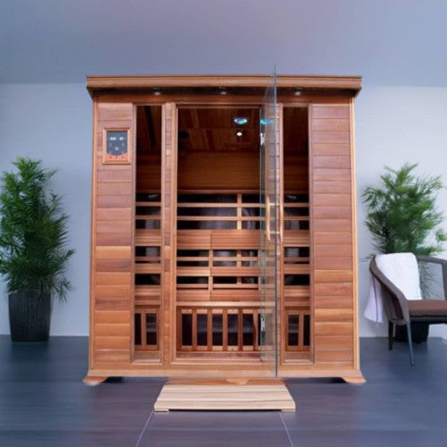 SunRay Sequoia 4-Person Indoor Infrared Cedar Sauna
