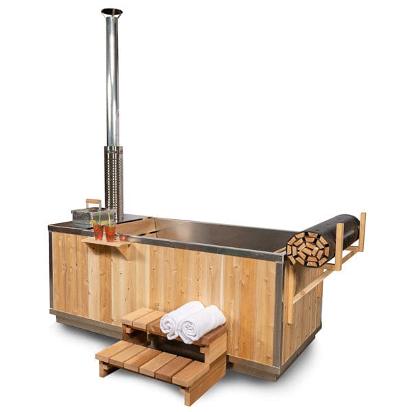 Dundalk Leisurecraft Canadian Timber Starlight Wood Burning Hot Tub