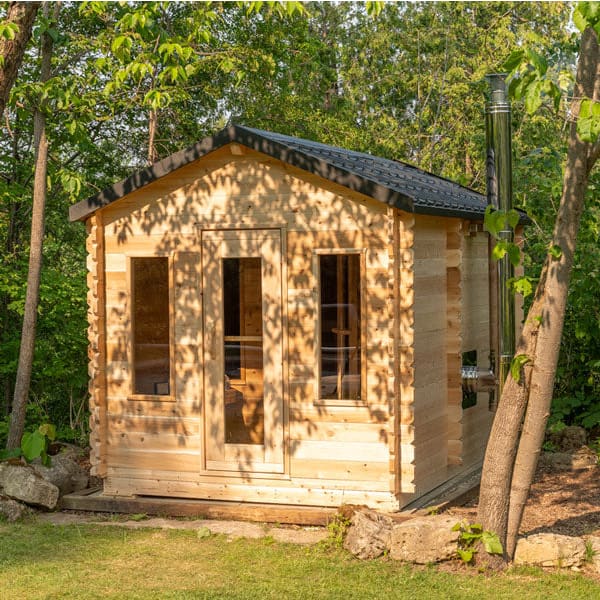 Dundalk Leisurecraft Canadian Timber Georgian Cabin Sauna + Changeroom