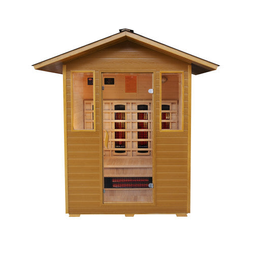SunRay Grandby 300D 3-Person Outdoor Infrared Sauna