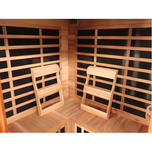 SunRay Bristol Bay 4-Person Indoor Infrared Corner Cedar Sauna