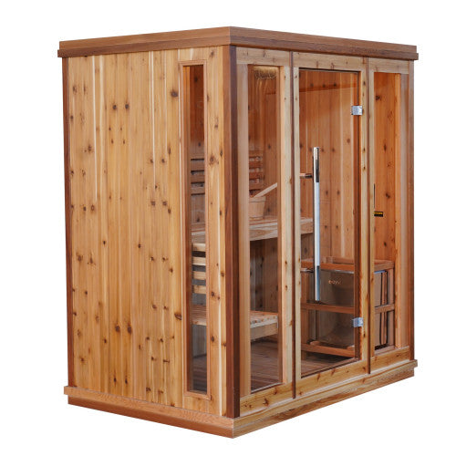 SunRay Hampton 3 Person Indoor Traditional Sauna Double Bench