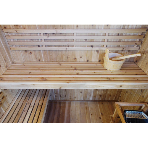 SunRay Hampton 3 Person Indoor Traditional Sauna Double Bench