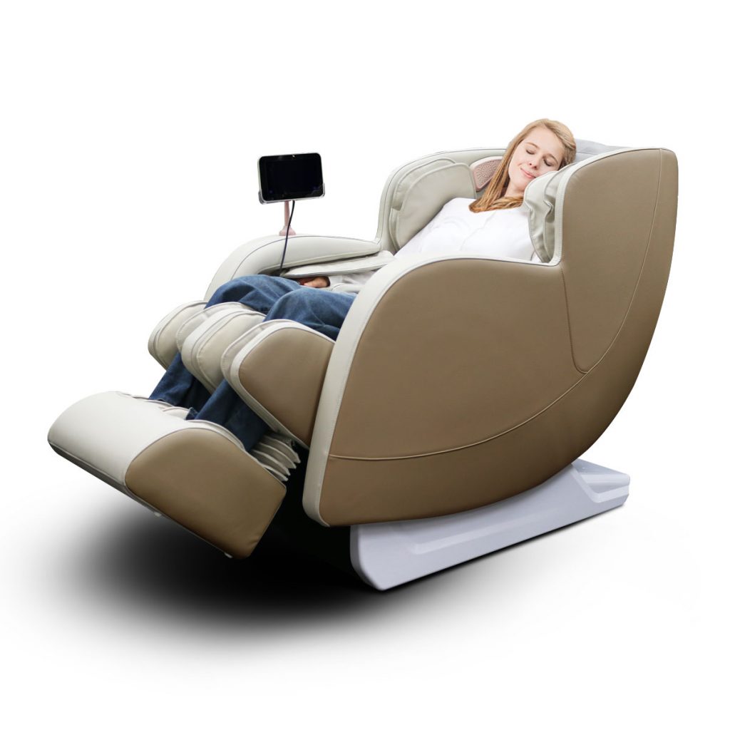[Pre-Order 8-25-2025] Dios Massage Chair 6D Dual Core Air Roller SL-track Dios-6800 Beige/White