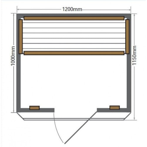 SunRay Evansport 2-Person Indoor Infrared Sauna