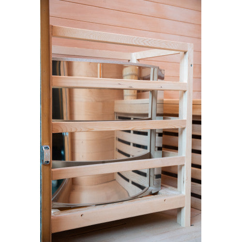Sunray Bristow 2-Person Outdoor Wet/Dry Traditional Sauna with Harvia Heater