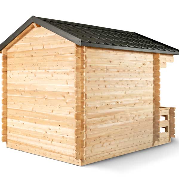 Dundalk Leisurecraft Canadian Timber Georgian Cabin Sauna with Porch