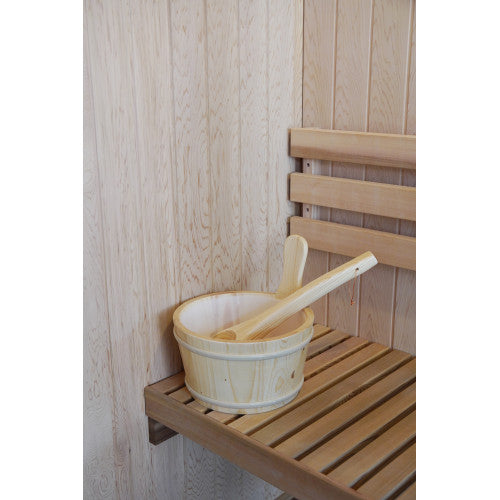SunRay Ashton 1-2 Person Indoor Traditional Sauna Harvia Heater