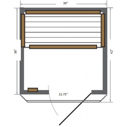 SunRay Sedona 2 Person Indoor Infrared Sauna
