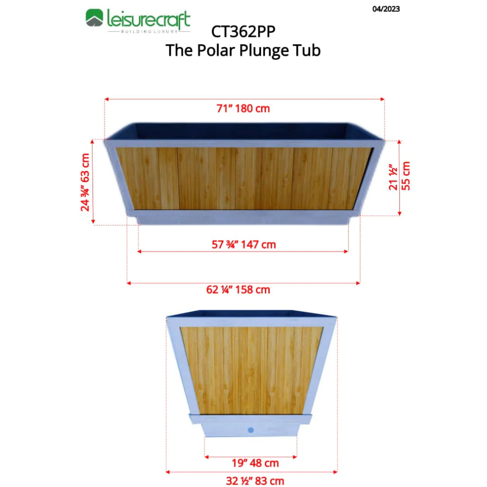 Dundalk Leisurecraft  Canadian Timber The Polar Plunge Tub CT362PP