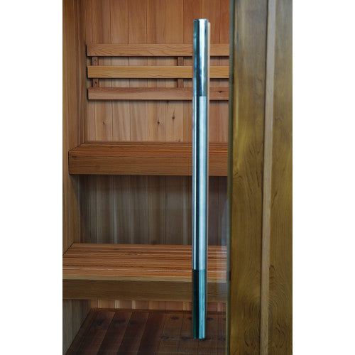 SunRay Hampton 4-Person Indoor Traditional Sauna Double Bench with 6kW Harvia Heater