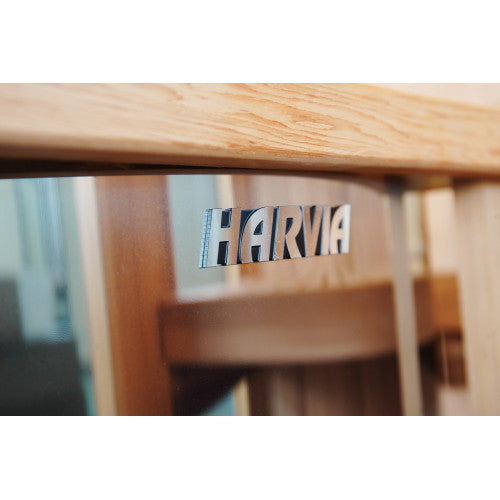 SunRay Hampton 4-Person Indoor Traditional Sauna Double Bench with 6kW Harvia Heater