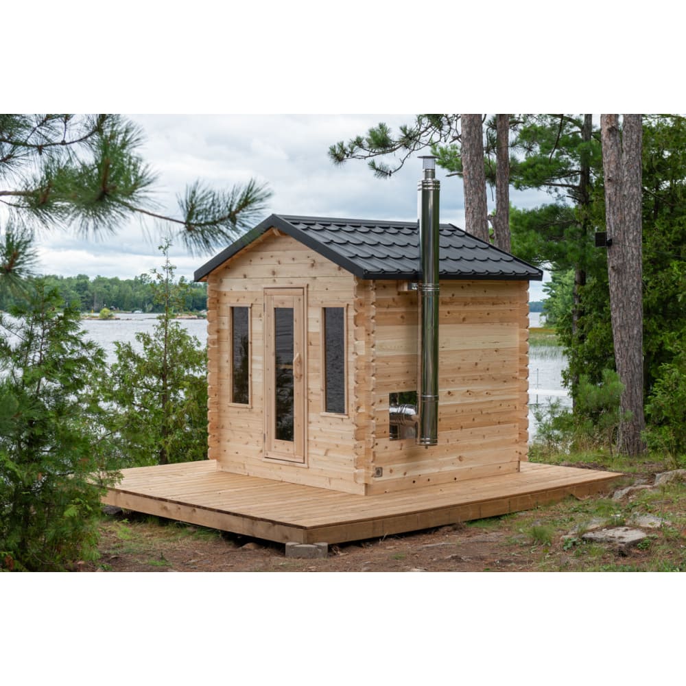 Dundalk Leisurecraft Canadian Timber Georgian Outdoor Cabin Sauna